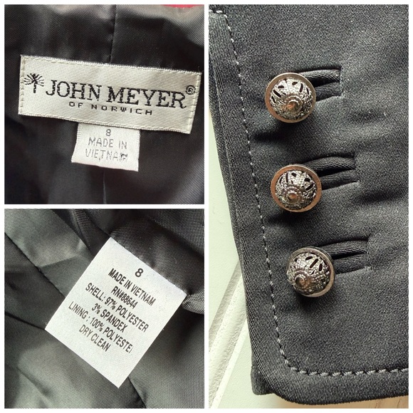 John Meyer Of Norwich Women’s Blazer Jacket Black Size 8 NWOT Business Office - Picture 4 of 8